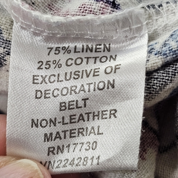 JNMY Floral Linen Maxi Dress in Large - Picture 6 of 8